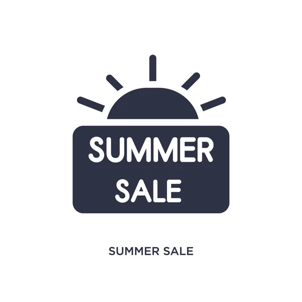 夏季销售孤立的图标 简单的元素例证从夏天概念 夏季销售可编辑的标志符号设计在白色背景 可用于网络和移动设备 — 图库矢量图片