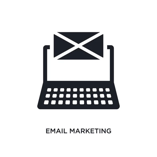 Ícone Email Marketing Isolado Ilustração Elemento Simples Ícones Conceito Tecnologia — Vetor de Stock