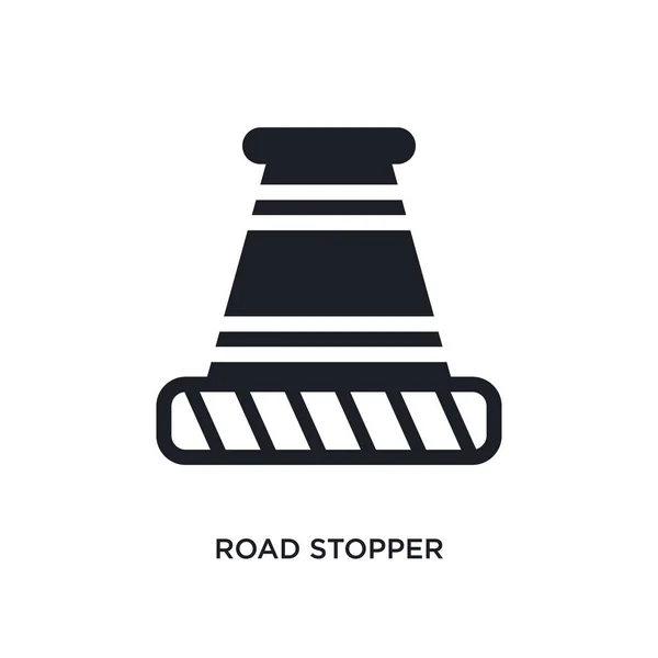 Tapón de carretera icono aislado. elemento simple ilustración de con — Vector de stock