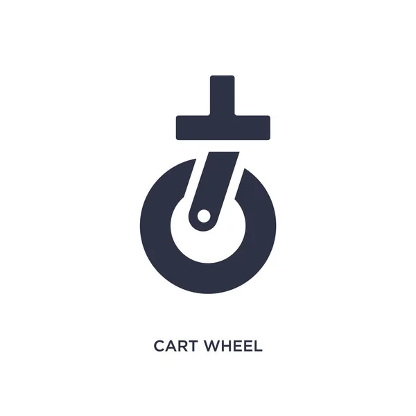 Иконка колеса на белом фоне. Простая иллюстрация элементов — стоковый вектор