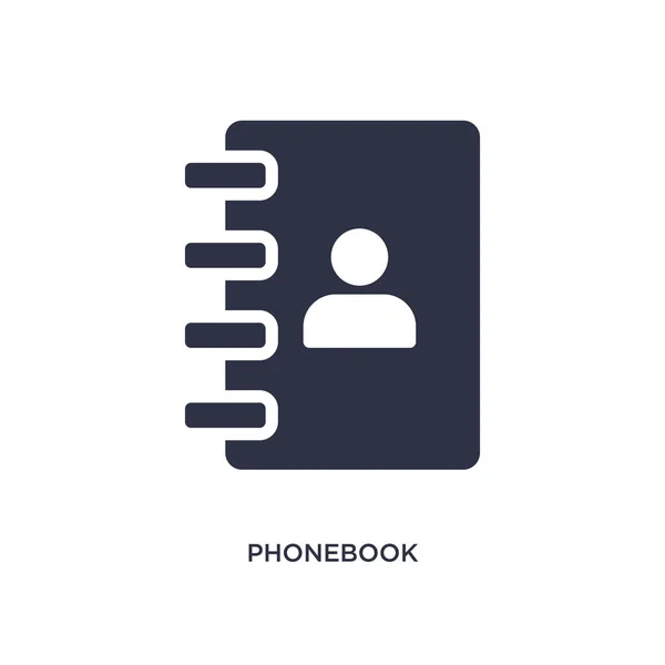 Telefoonboek Geïsoleerd Icoon Eenvoudige Element Illustratie Van Strategieconcept Telefoonboek Bewerkbare — Stockvector