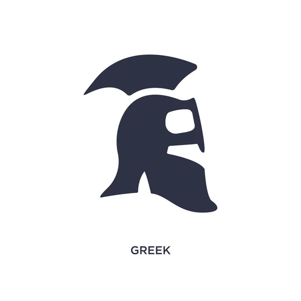 Griechische Ikone Einfache Elementillustration Aus Dem Geschichtskonzept Griechisches Editierbares Symboldesign — Stockvektor