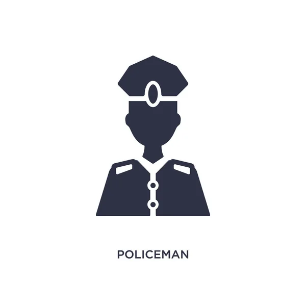Icono Policía Elemento Simple Ilustración Del Concepto Historia Diseño Símbolo — Vector de stock