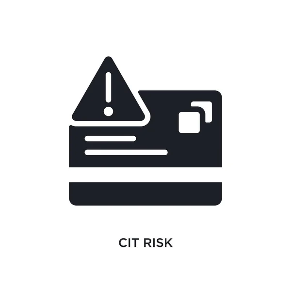Cit risk isolated icon. simple element illustration from general — Stock Vector