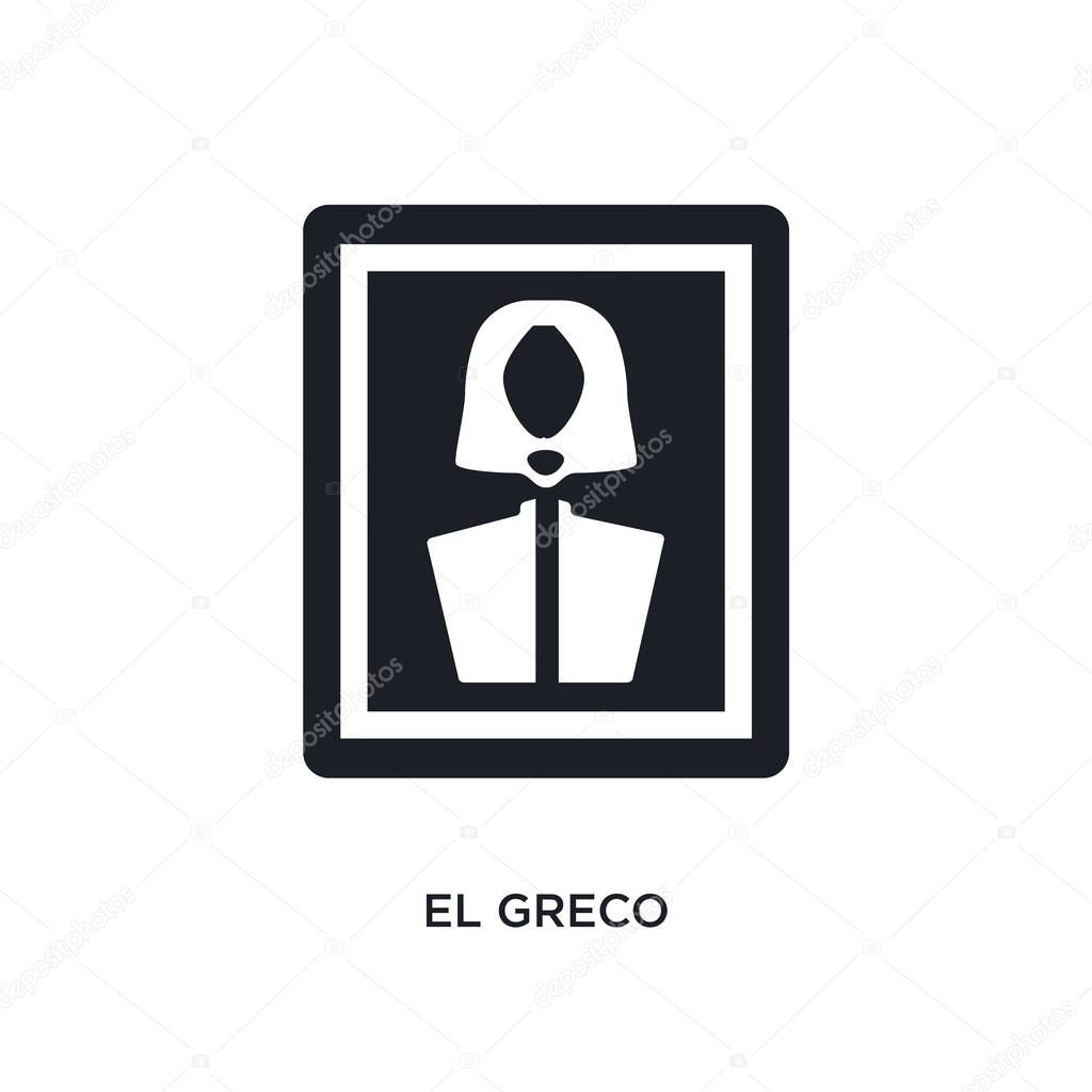 el greco isolated icon. simple element illustration from museum 