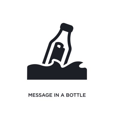 iletide bir şişe izole simgesi. basit öğe illüstrasyon f