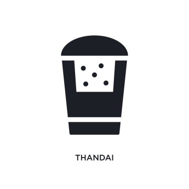 thandai izole simgesi. Hindistan basit öğe örnek bir