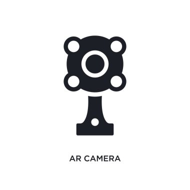 AR kamera izole simgesi. yapay intellegence kavramı simgeler basit öğe örnek. AR kamera düzenlenebilir logo işareti sembol tasarımı beyaz arka plan üzerinde. web ve mobil kullanmak olabilir