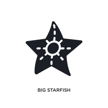 büyük deniz yıldızı izole simgesi. Deniz kavramı simgeler basit öğe örnek. büyük deniz yıldızı düzenlenebilir logo işareti sembol tasarımı beyaz arka plan üzerinde. web ve mobil kullanmak olabilir