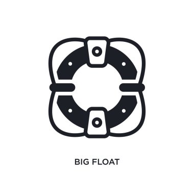 büyük float izole simgesi. basit öğe örnek nautic