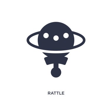 çıngırak izole simgesi. Moliére kavram basit öğe örnek. düzenlenebilir logo sembol tasarımı beyaz arka plan üzerinde çıngırak. Web ve mobil kullanmak olabilir.