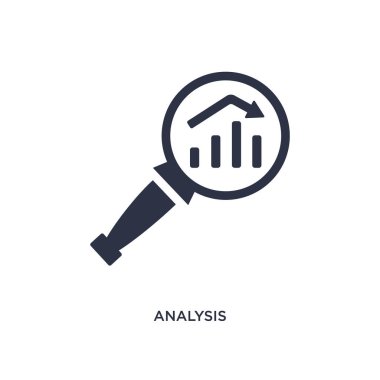 analiz simgesi. İnsan kaynakları konseptinden basit eleman çizimi. analiz düzenlenebilir sembol tasarımı beyaz arka planda. Web ve mobil cihazlar için kullanılabilir.