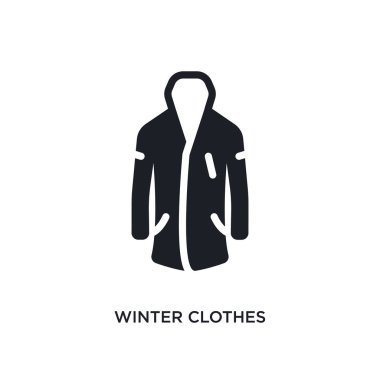 Kış Giysi izole simgesi. Kış konsepti simgeler basit öğe örnek. kış giysileri üzerinde tasarım düzenlenebilir logo işareti sembol arka plan beyaz. web ve mobil kullanmak olabilir