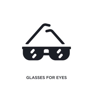 gözleri izole simgesi için gözlük. basit öğe illüstrasyon kadın giyim konsept simgeleri. gözleri düzenlenebilir logo için gözlük simgesi tasarım beyaz arka plan üzerinde oturum açın. web ve mobil kullanmak olabilir