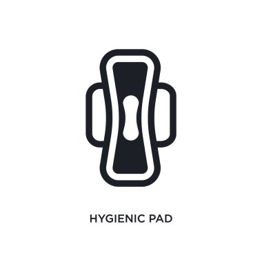 Hijyenik ped izole simgesi. basit öğe örnek hyg