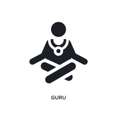 Guru izole simgesi. basit öğe örnek Hindistan conce