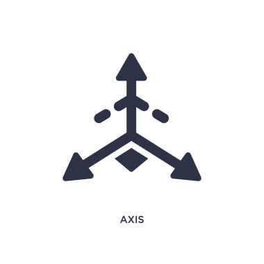 axis icon on white background. Simple element illustration from  clipart