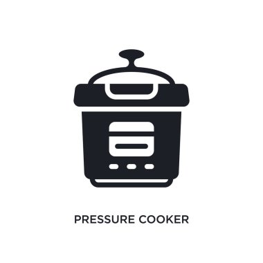 düdüklü tencere izole simgesi. basit öğe örnek 