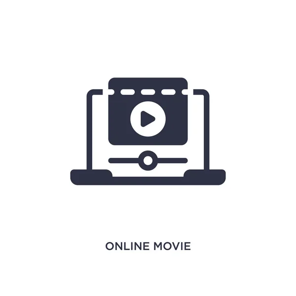 Online Film Isoliert Symbol Einfache Elementillustration Aus Dem Kinokonzept Online — Stockvektor