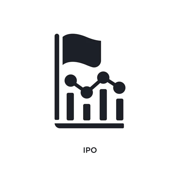 Icono Aislado Ipo Ilustración Elementos Simples Iconos Concepto Crowdfunding Diseño — Archivo Imágenes Vectoriales