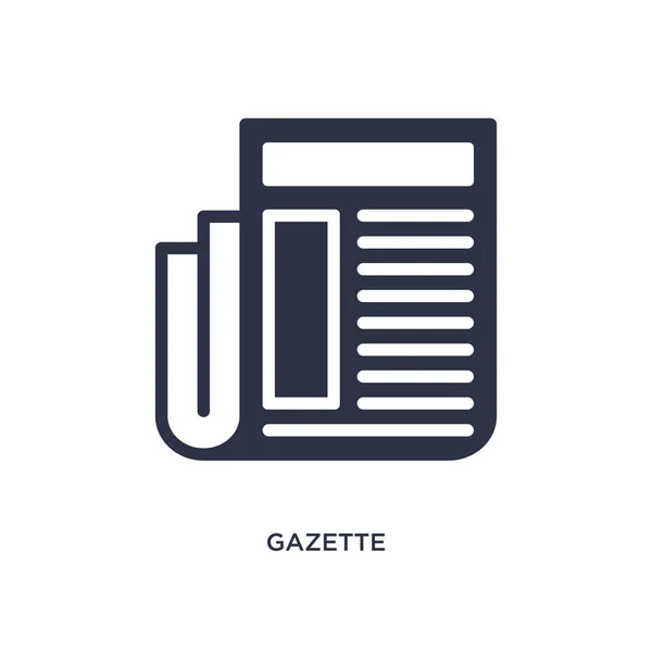 Ícone Gazeta Ilustração Elemento Simples Conceito Marketing Design Símbolo Editável — Vetor de Stock