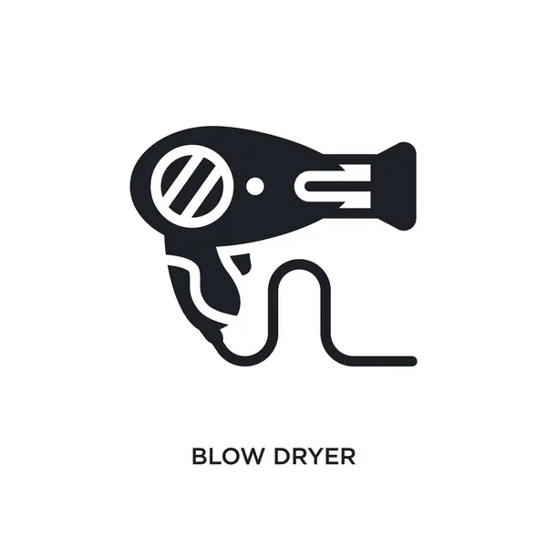 Blow dryer isolated icon. simple element illustration from elect — Stock Vector