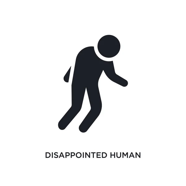 Icono humano aislado decepcionado. elemento simple ilustración fr — Vector de stock