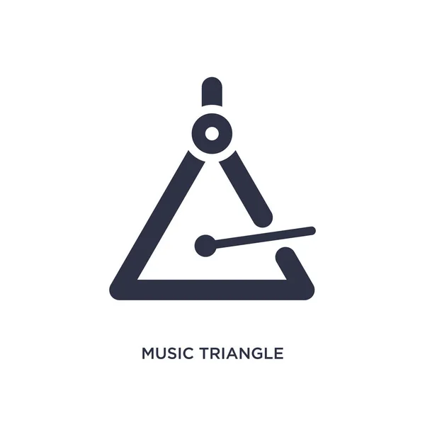 Εικονίδιο Της Μουσικής Τριγώνου Απλή Απεικόνιση Στοιχείου Από Μουσική Έννοια — Διανυσματικό Αρχείο