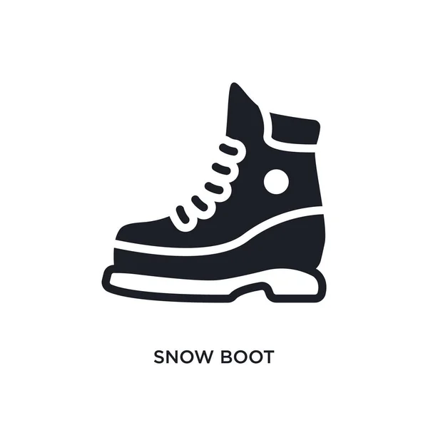 Ícone Isolado Bota Neve Ilustração Elemento Simples Ícones Conceito Inverno — Vetor de Stock