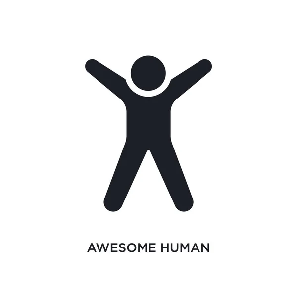 Awesome mänskliga isolerade ikonen. enkelt element illustration från fe — Stock vektor