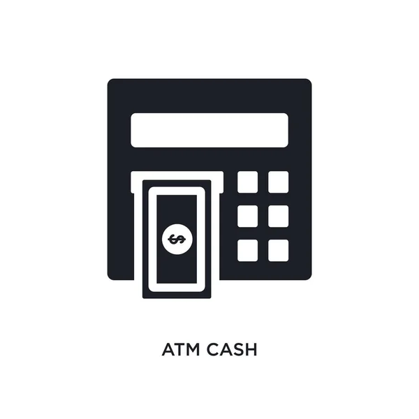 ATM cash icône isolée. illustration d'élément simple de général — Image vectorielle