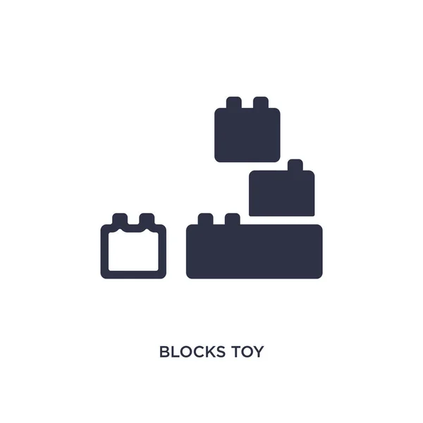 Bloqueia Ícone Brinquedo Ilustração Elemento Simples Conceito Brinquedos Blocos Brinquedo — Vetor de Stock