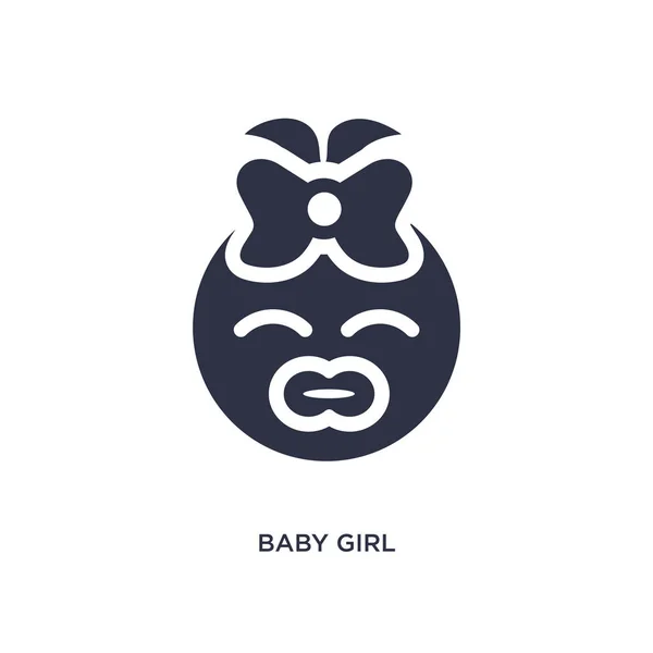 Ikona Dziewczynki Prosta Ilustracja Elementu Koncepcji Kid Baby Dziecko Dziewczyna — Wektor stockowy