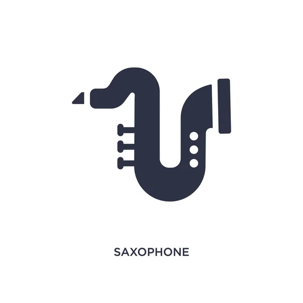 Icono Del Saxofón Ilustración Elementos Simples Desde Concepto Musical Saxofón — Vector de stock