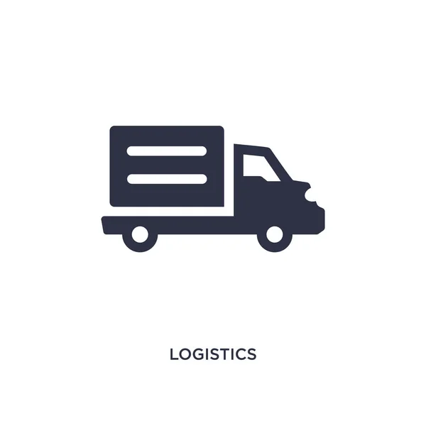 Logistické ikona na bílém pozadí. Jednoduchý prvek ilustrace — Stockový vektor