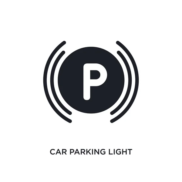 Car Parking Light Isolated Icon Simple Element Illustration Car Parts — Stock Vector