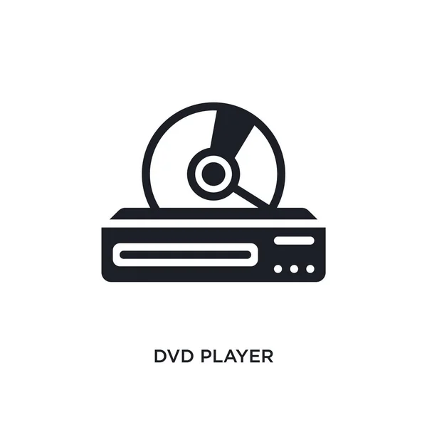 Reproductor de DVD icono aislado. ilustración simple elemento de elegir — Vector de stock