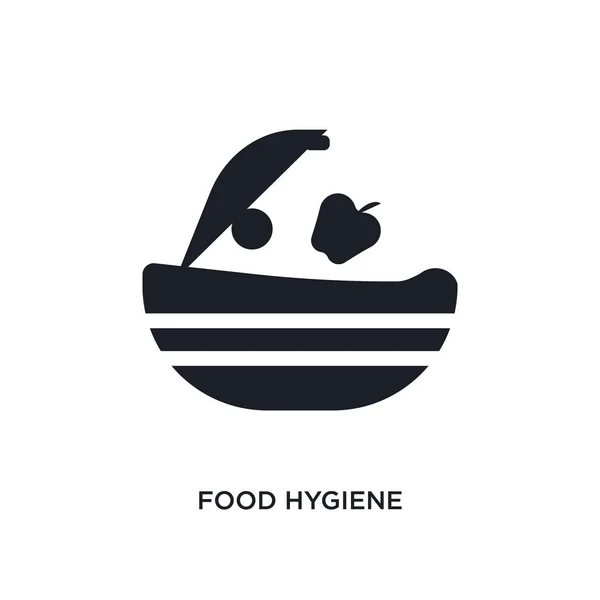 Higiene alimentaria icono aislado. ilustración simple elemento de la higuera — Vector de stock