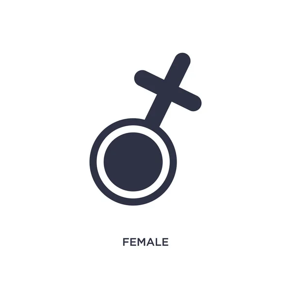 Icono Femenino Elemento Simple Ilustración Del Concepto Médico Diseño Símbolo — Vector de stock