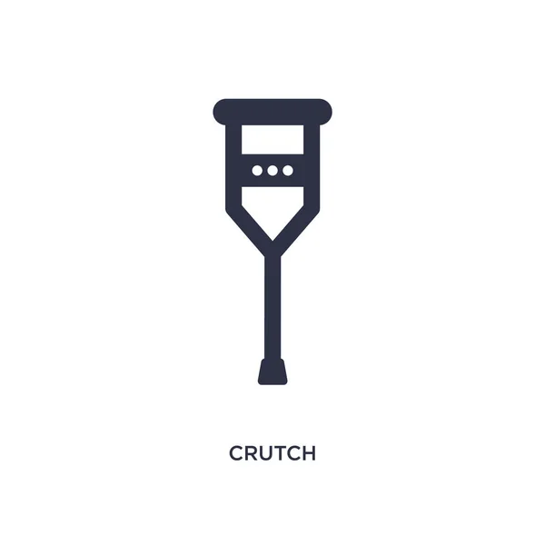 Crutch Icon Simple Element Illustration Medical Concept Crutch Editable Symbol — 스톡 벡터