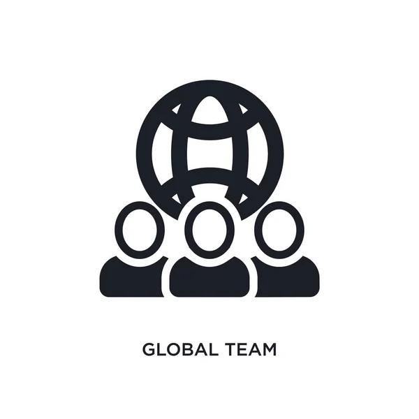 Global team isolated icon. simple element illustration from gene — Stock Vector