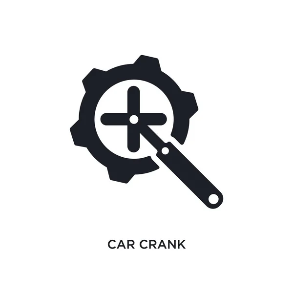 Auto Kurbel Isoliert Symbol Einfache Elementillustration Aus Autoteilen Konzeptsymbolen Auto — Stockvektor