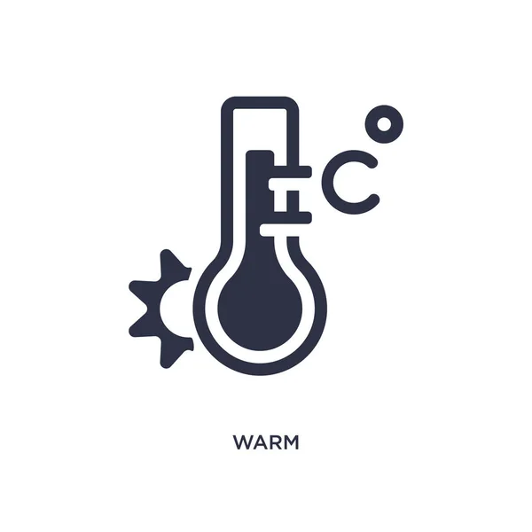 Ícone Isolado Quente Ilustração Elemento Simples Conceito Meteorológico Design Símbolo — Vetor de Stock