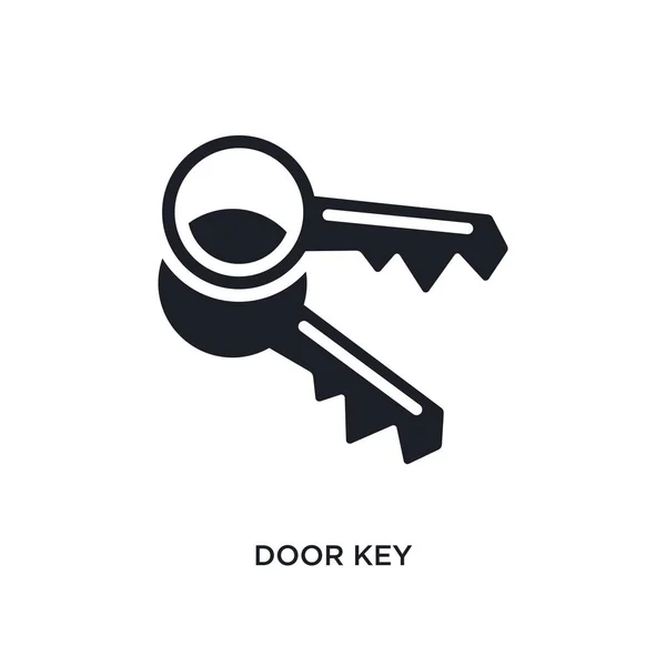 Türschlüssel Isoliert Symbol Einfache Elementillustration Aus Smart Home Konzepten Türschlüssel — Stockvektor