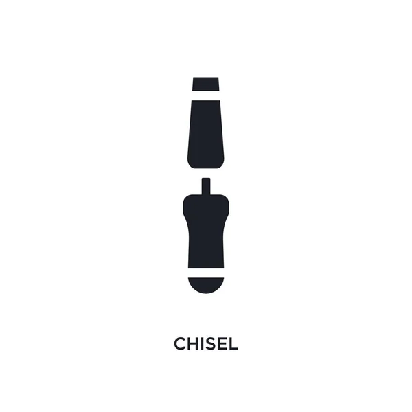 Chisel Isolated Icon Simple Element Illustration Construction Concept Icons Chisel — Stock Vector