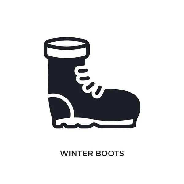 Winterstiefel Isoliert Symbol Einfache Elementillustration Aus Winterlichen Konzepten Winterstiefel Editierbares — Stockvektor