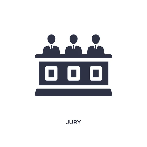 Jury icon on white background. Simple element illustration from — Stock Vector