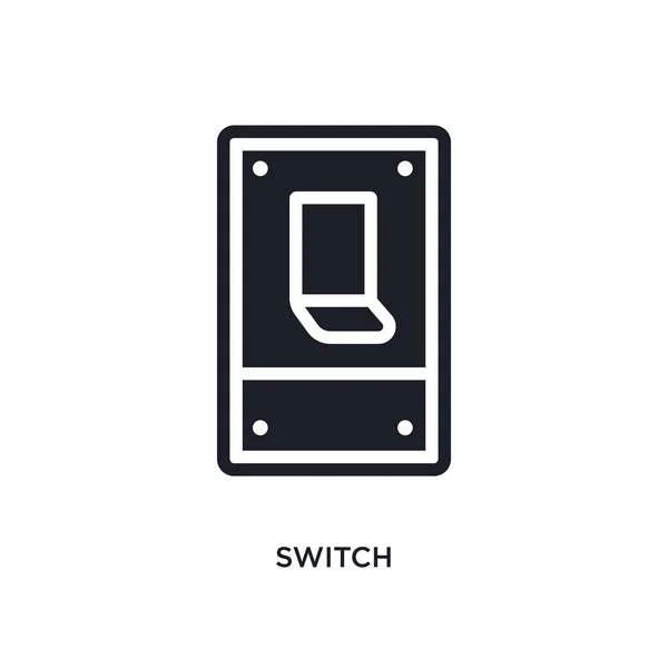 Schalter Isoliertes Symbol Einfache Elementillustration Aus Elektrischen Verbindungskonzepten Schalter Editierbares — Stockvektor