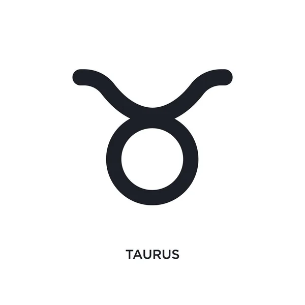 Ícone Isolado Tauro Ilustração Elemento Simples Ícones Conceito Zodíaco Taurus — Vetor de Stock