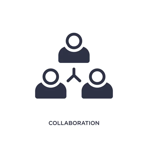 Samarbete-ikonen på vit bakgrund. Enkelt element nedanstående — Stock vektor